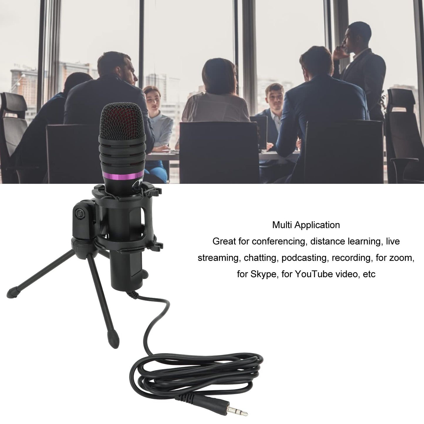 Micrófono Condensador #MS50: Tu voz con calidad de estudio para streaming y podcasts.