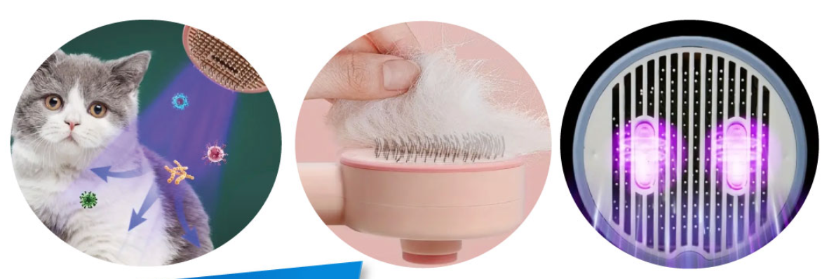 Cepillo de Aseo con Tecnología UV para un Pelaje Impecable