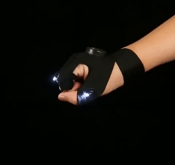 Guante de Trabajo con Linterna | Ilumina Zonas de Difícil Acceso