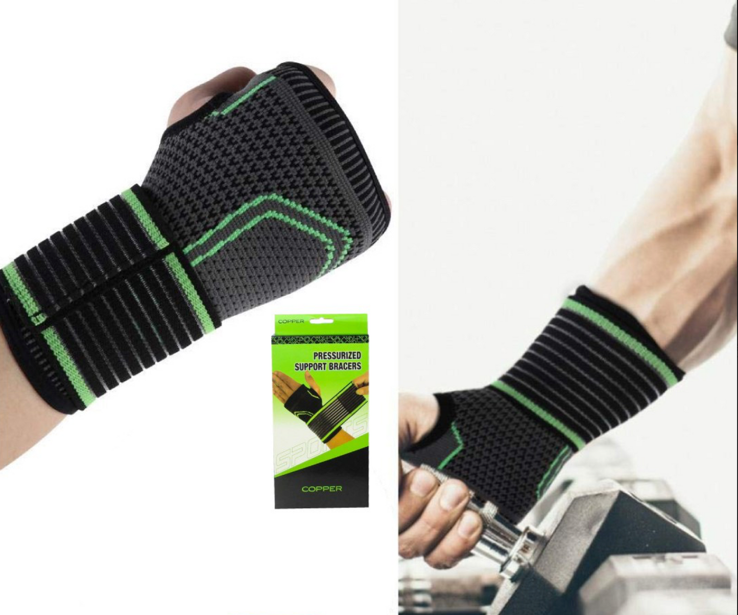 COMBO cortadora de cabello+separador de silicona+soporte muñequera+fortalecedor de mano+ kit manicura