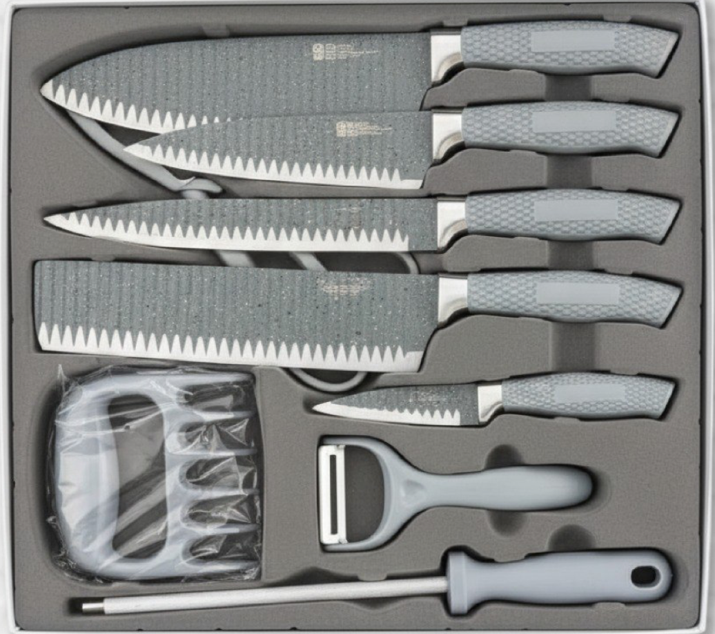 Juego de 8 Cuchillos de Alta Precisión para Chefs en Casa