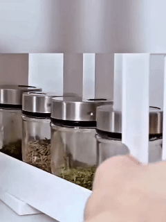 Especiero giratorio elegante - Accede a tus condimentos en segundos