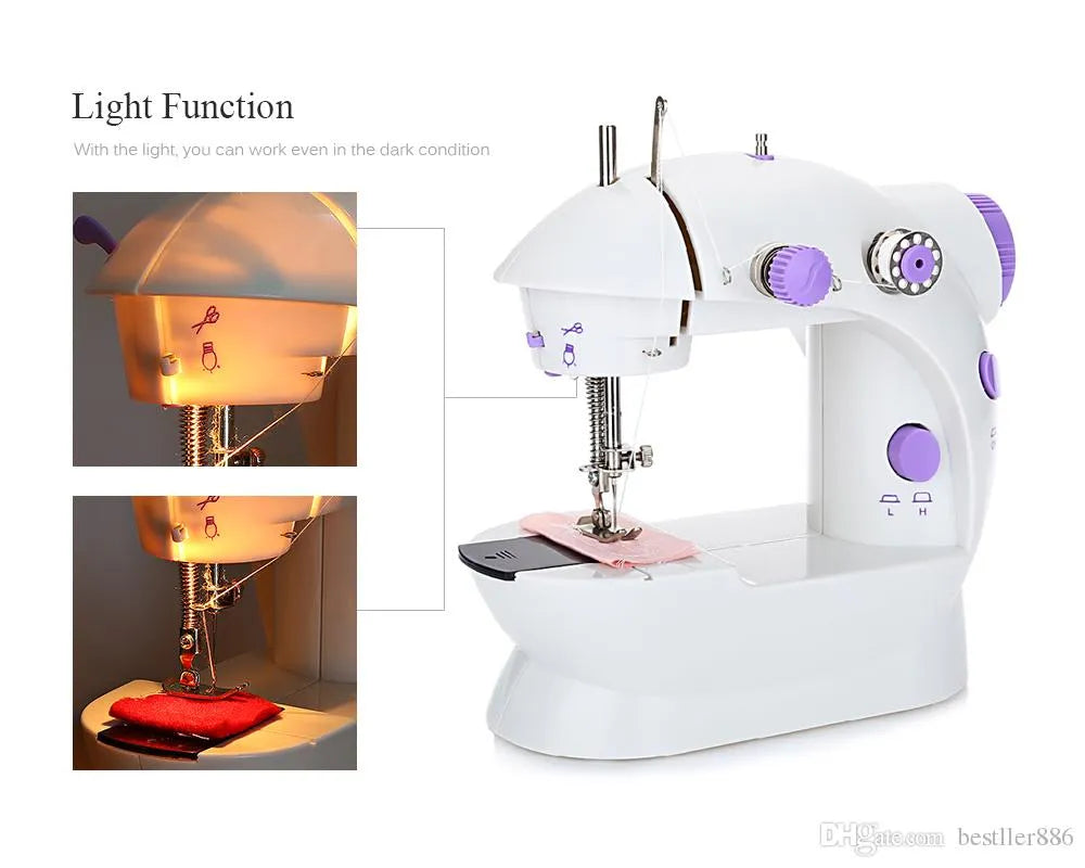 Mini Máquina de Coser Portátil - Arreglos de Ropa Rápidos y Fáciles