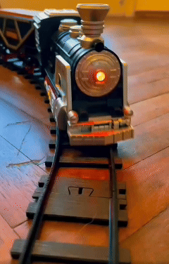 Tren Clásico De Juguete Con Vías, Luz Y Sonido - Vagones Pasajeros